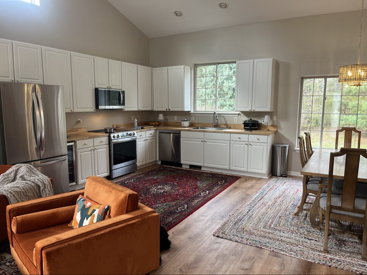 Versailles Avenue kitchen and living area, after