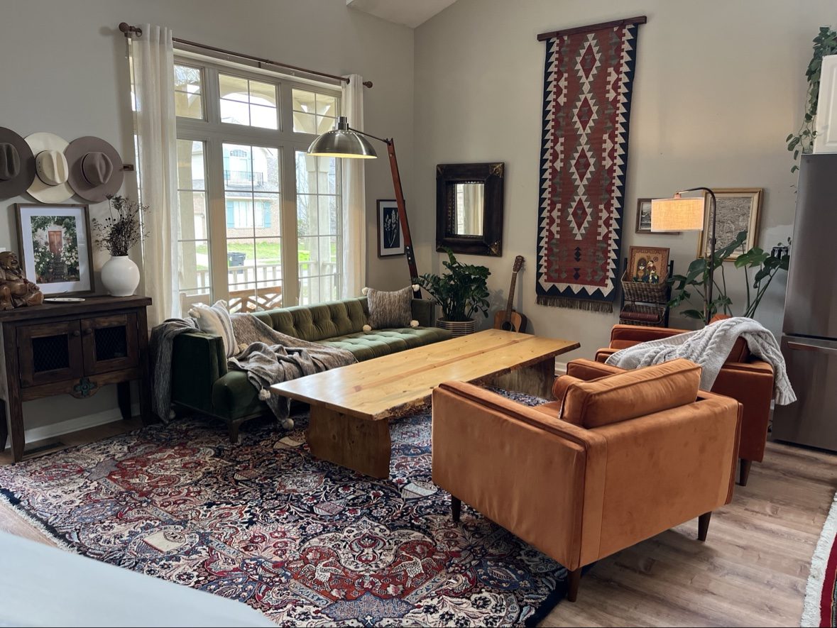 Living room, toward the windows